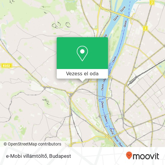 e-Mobi villámtöltő térkép