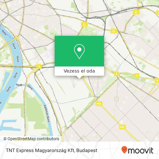 TNT Express Magyarország Kft térkép