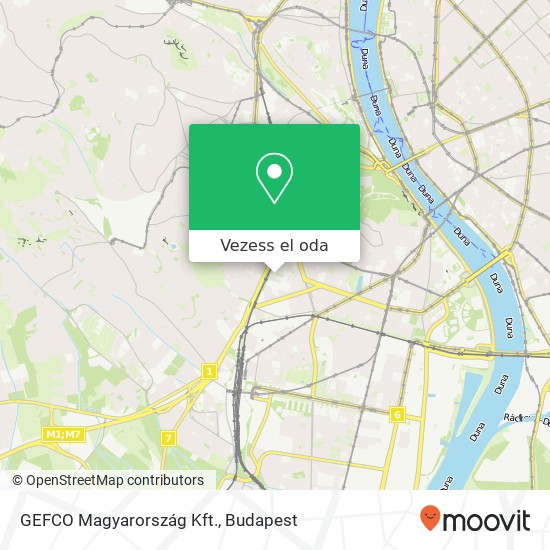 GEFCO Magyarország Kft. térkép