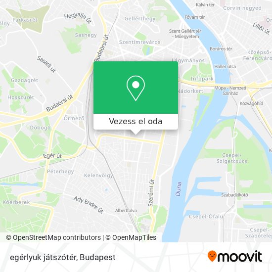 egérlyuk játszótér térkép