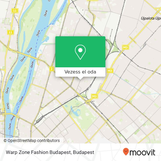 Warp Zone Fashion Budapest térkép