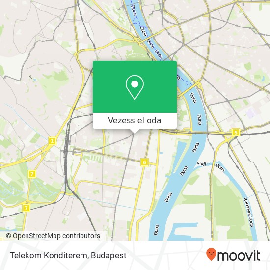 Telekom Konditerem térkép