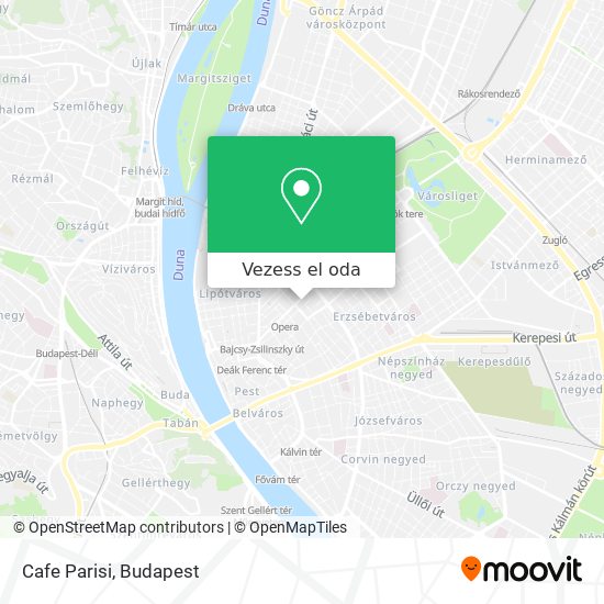 Cafe Parisi térkép