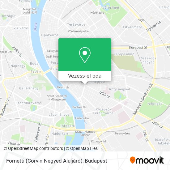 Fornetti (Corvin-Negyed Aluljáró) térkép