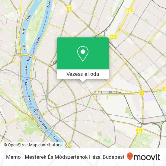 Memo - Mesterek És Módszertanok Háza térkép