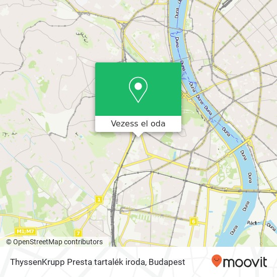 ThyssenKrupp Presta tartalék iroda térkép