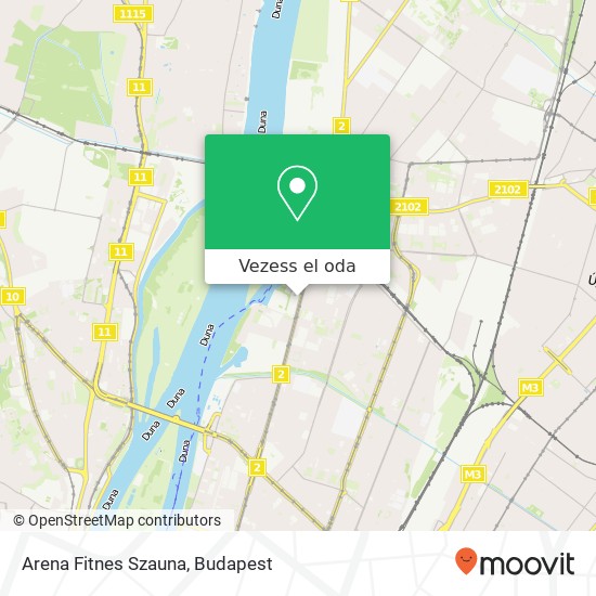 Arena Fitnes Szauna térkép