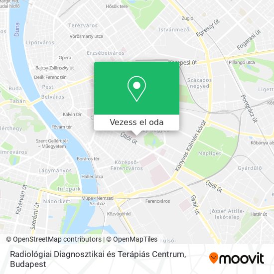 Radiológiai Diagnosztikai és Terápiás Centrum térkép