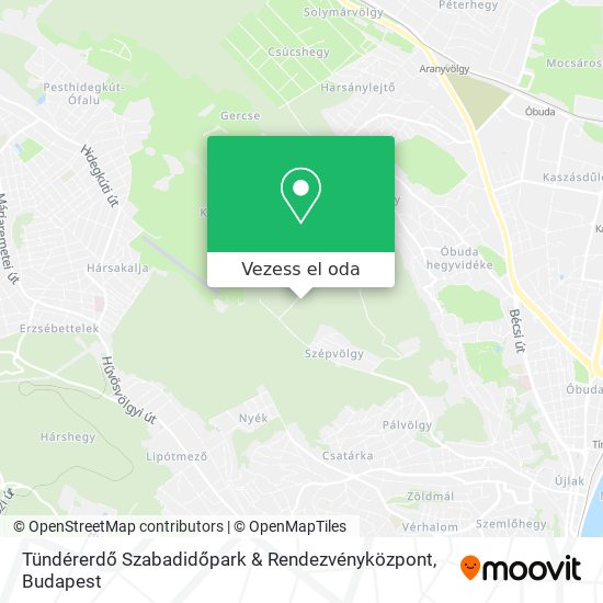 Tündérerdő Szabadidőpark & Rendezvényközpont térkép