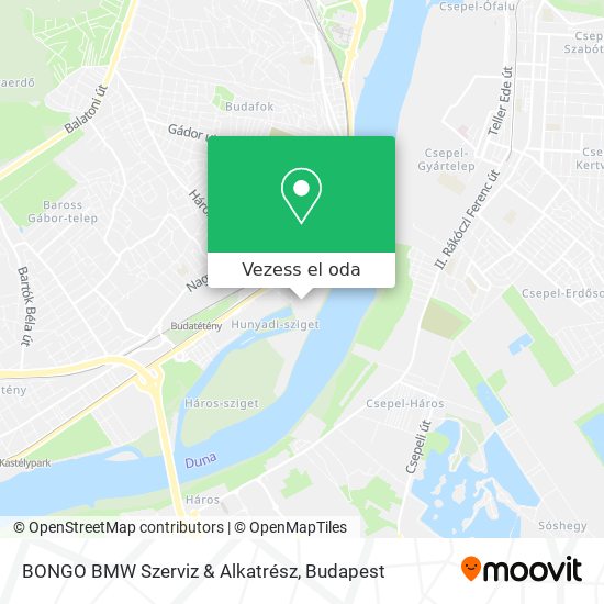 BONGO BMW Szerviz & Alkatrész térkép