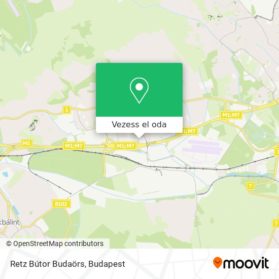 Retz Bútor Budaörs térkép