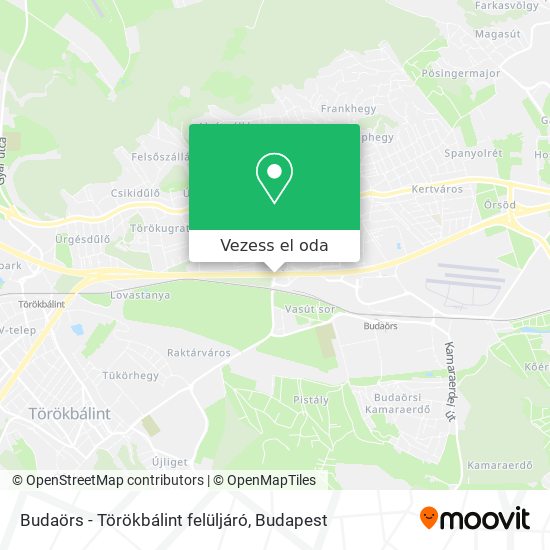 Budaörs - Törökbálint felüljáró térkép