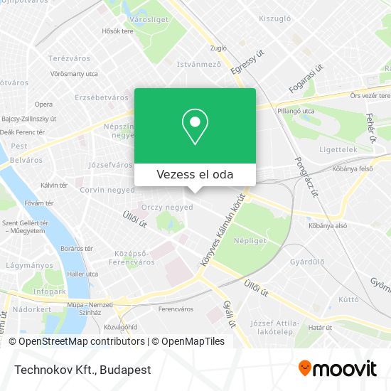 Technokov Kft. térkép