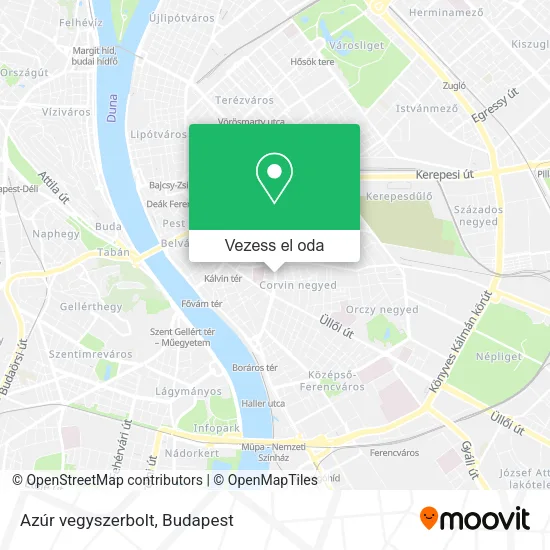 Azúr vegyszerbolt térkép