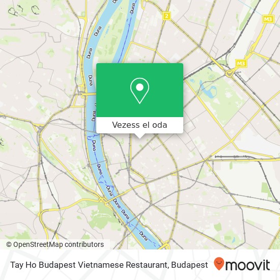 Tay Ho Budapest Vietnamese Restaurant térkép