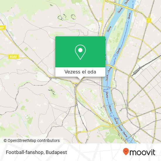 Football-fanshop térkép