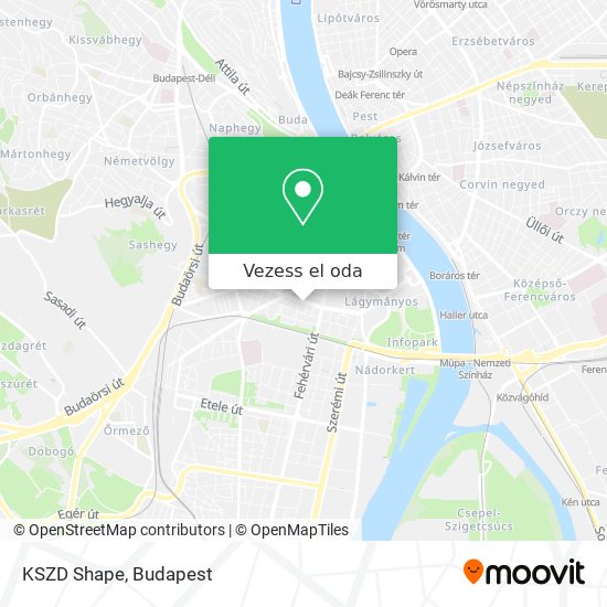 KSZD Shape térkép