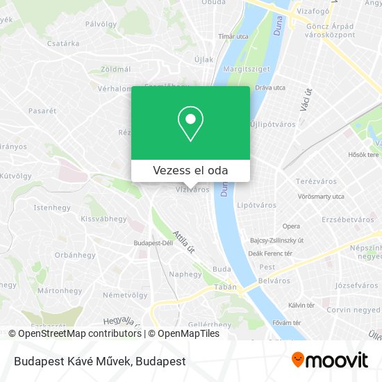 Budapest Kávé Művek térkép