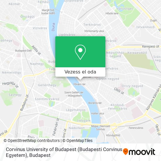 Corvinus University of Budapest (Budapesti Corvinus Egyetem) térkép