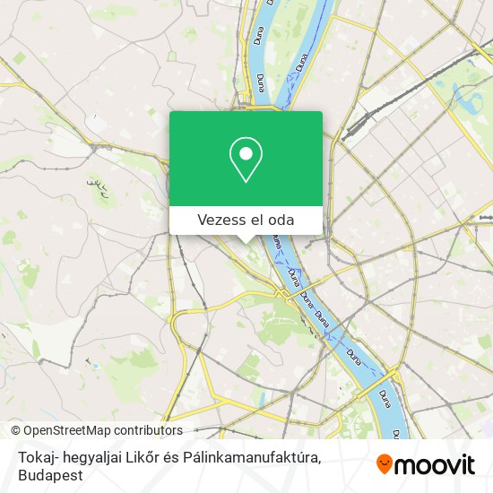 Tokaj- hegyaljai Likőr és Pálinkamanufaktúra térkép