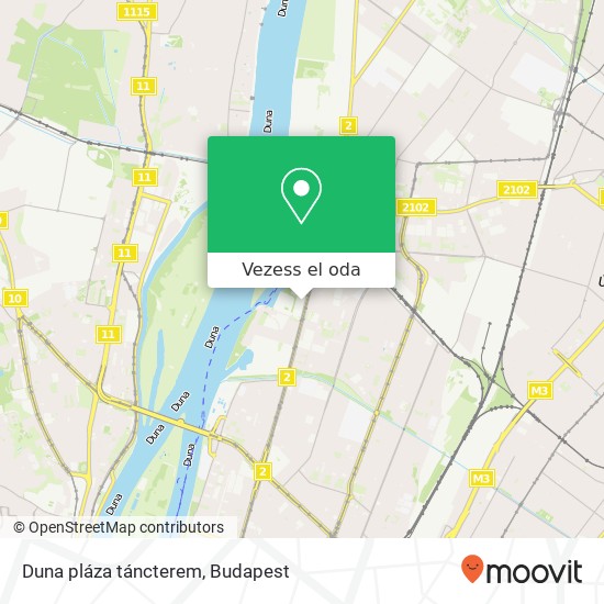 Duna pláza táncterem térkép