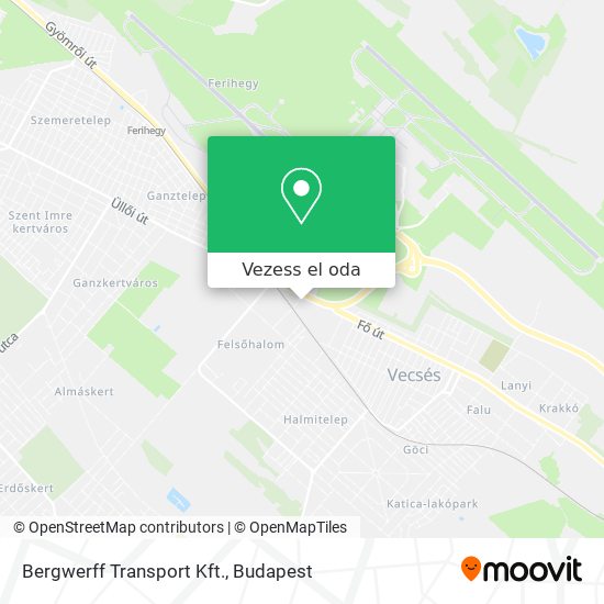 Bergwerff Transport Kft. térkép