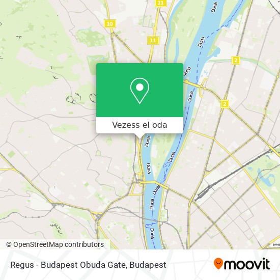 Regus - Budapest Obuda Gate térkép