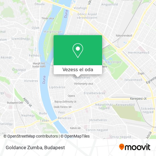 Goldance Zumba térkép