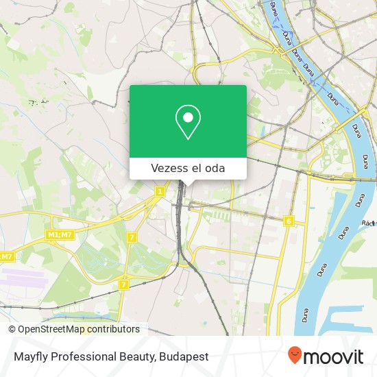 Mayfly Professional Beauty térkép