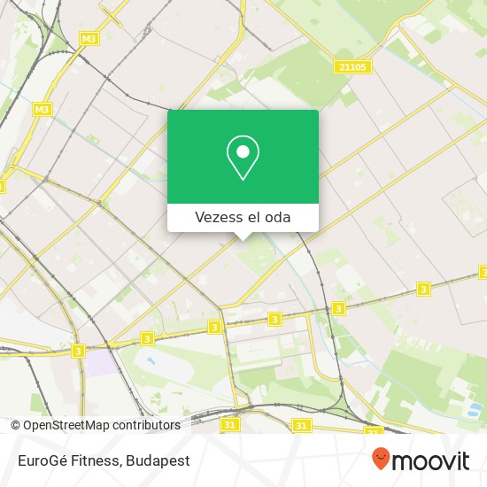 EuroGé Fitness térkép