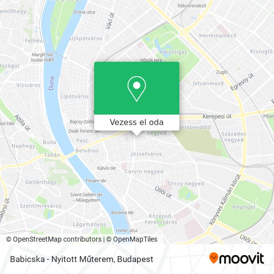 Babicska - Nyitott Műterem térkép