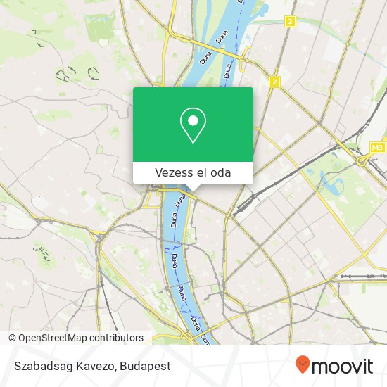 Szabadsag Kavezo térkép