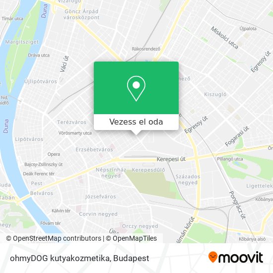 ohmyDOG kutyakozmetika térkép