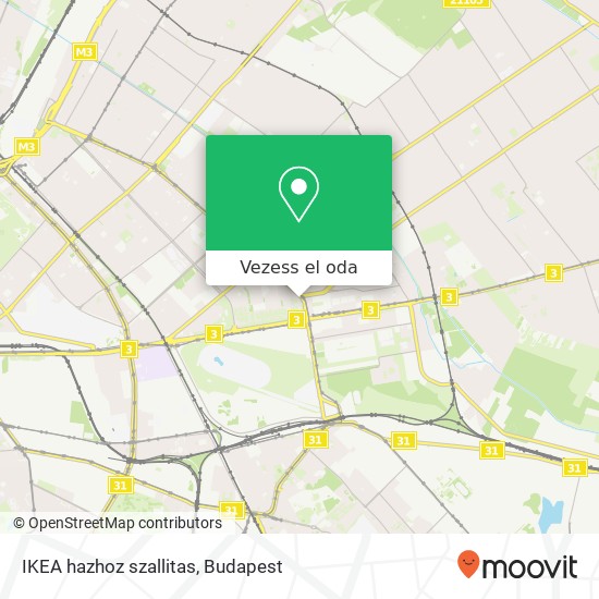 IKEA hazhoz szallitas térkép