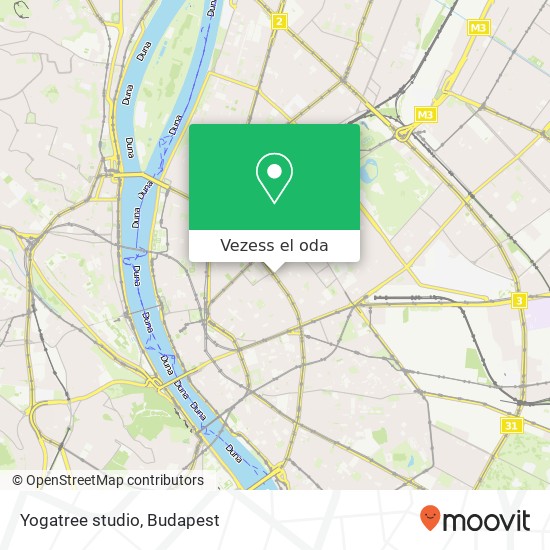 Yogatree studio térkép