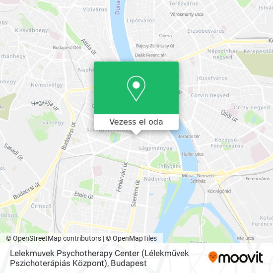 Lelekmuvek Psychotherapy Center (Lélekművek Pszichoterápiás Központ) térkép
