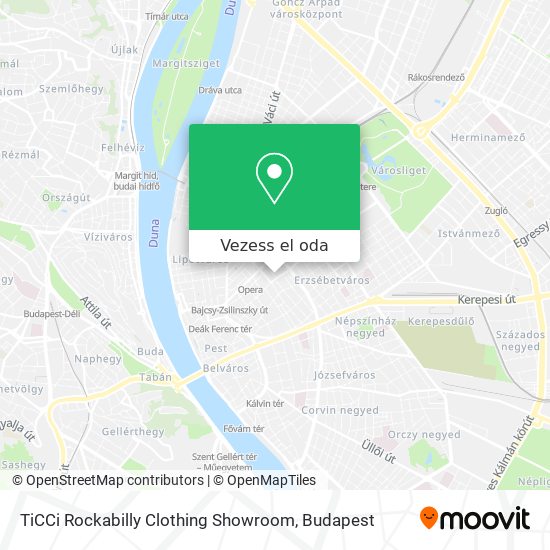TiCCi Rockabilly Clothing Showroom térkép