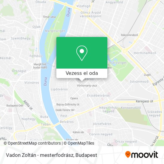 Vadon Zoltán - mesterfodrász térkép
