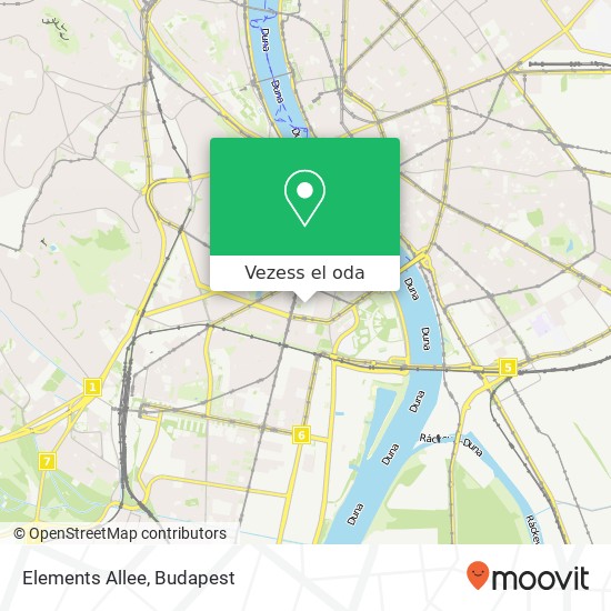 Elements Allee térkép