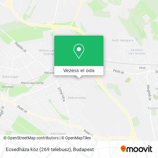 Ecsedháza köz (269 telebusz) térkép
