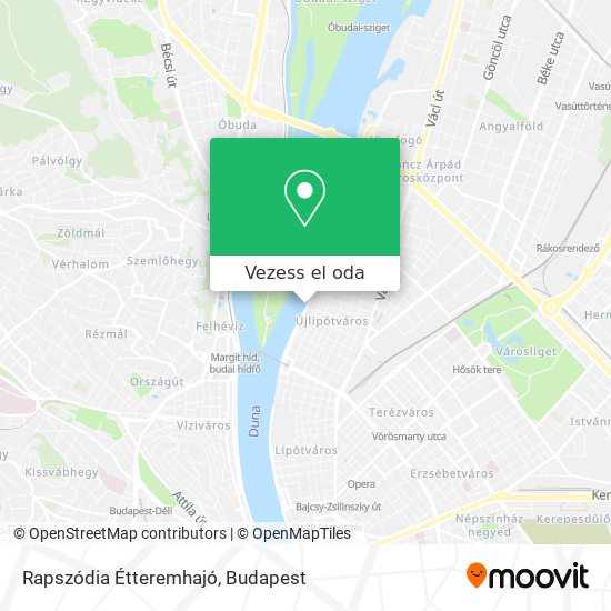 Rapszódia Étteremhajó térkép