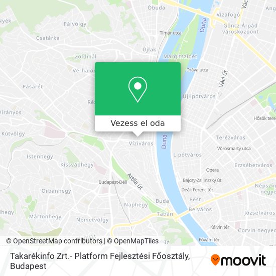 Takarékinfo Zrt.- Platform Fejlesztési Főosztály térkép