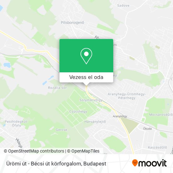 Ürömi út - Bécsi út körforgalom térkép