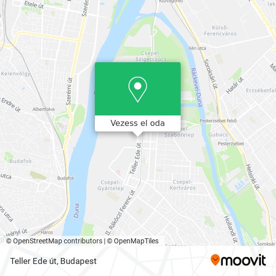 Teller Ede út térkép