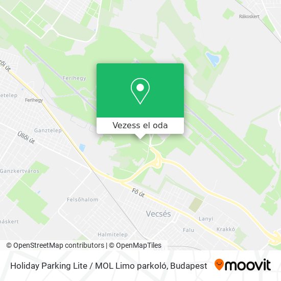 Holiday Parking Lite / MOL Limo parkoló térkép