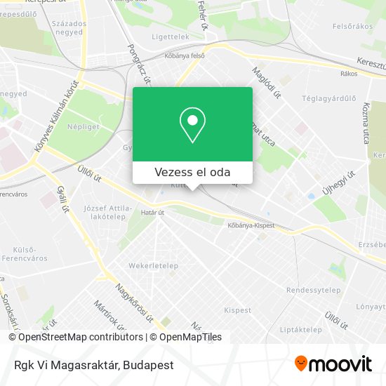 Rgk Vi Magasraktár térkép