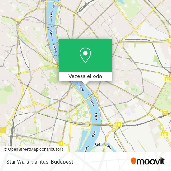 Star Wars kiállítás térkép