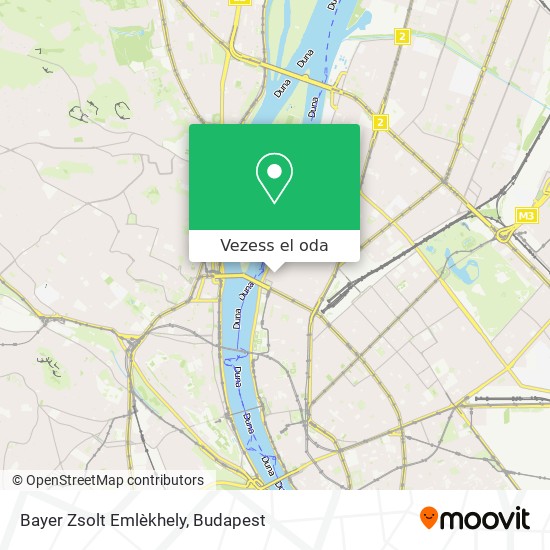 Bayer Zsolt Emlèkhely térkép