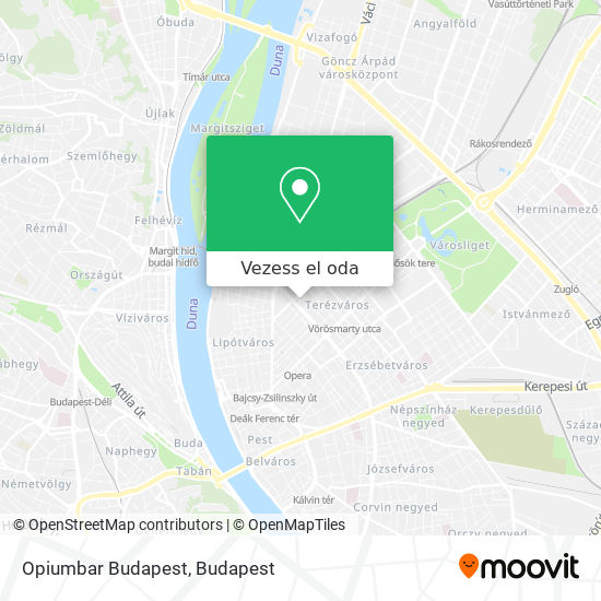 Opiumbar Budapest térkép