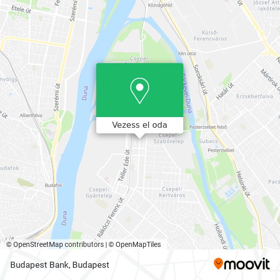 Budapest Bank térkép